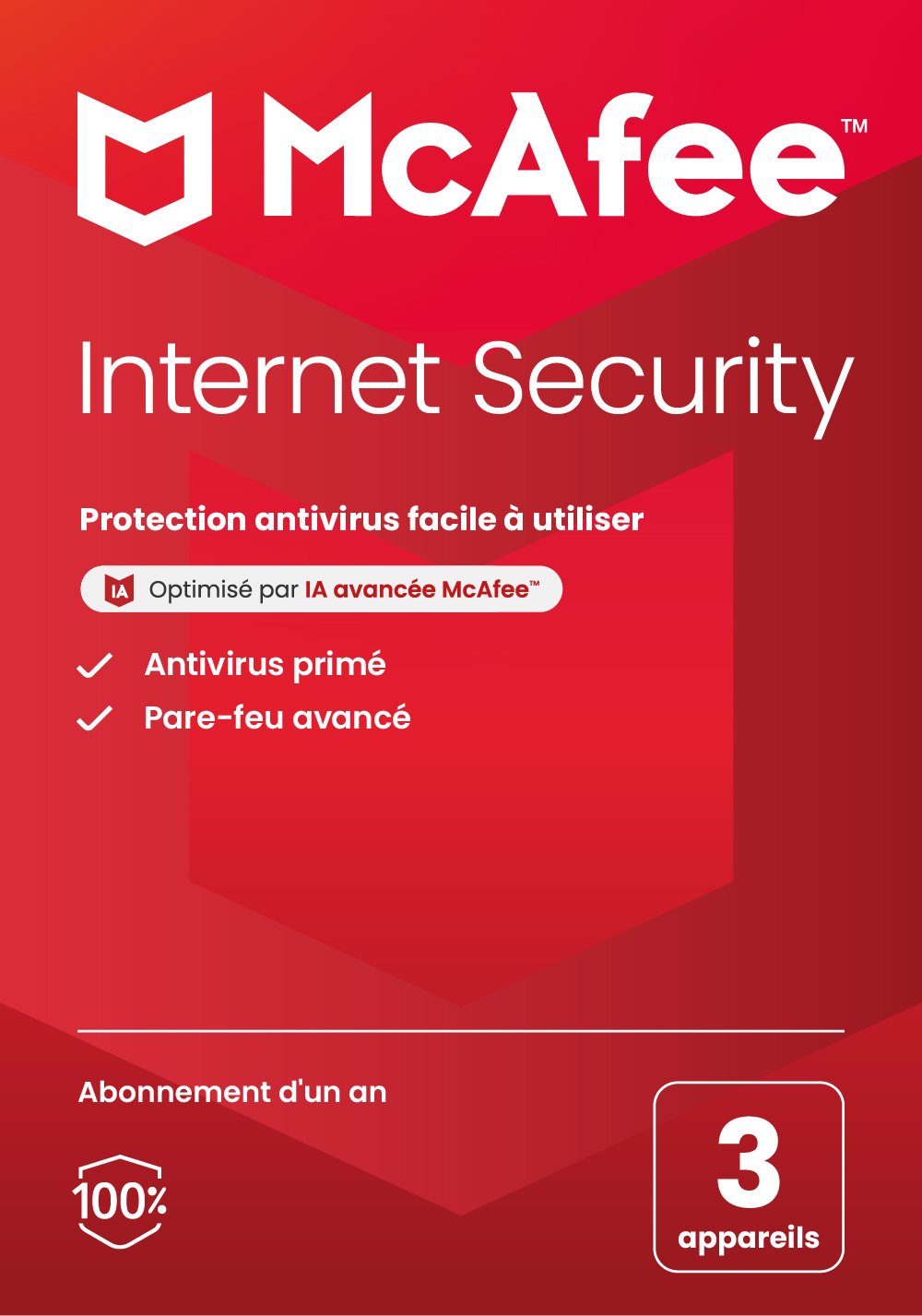 MCAFEE INTERNET SECURITY 3 APPAREILS